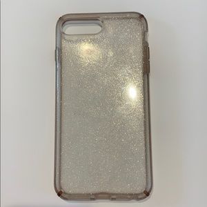 iPhone 7/8 plus case. Clear sparkle speck case.